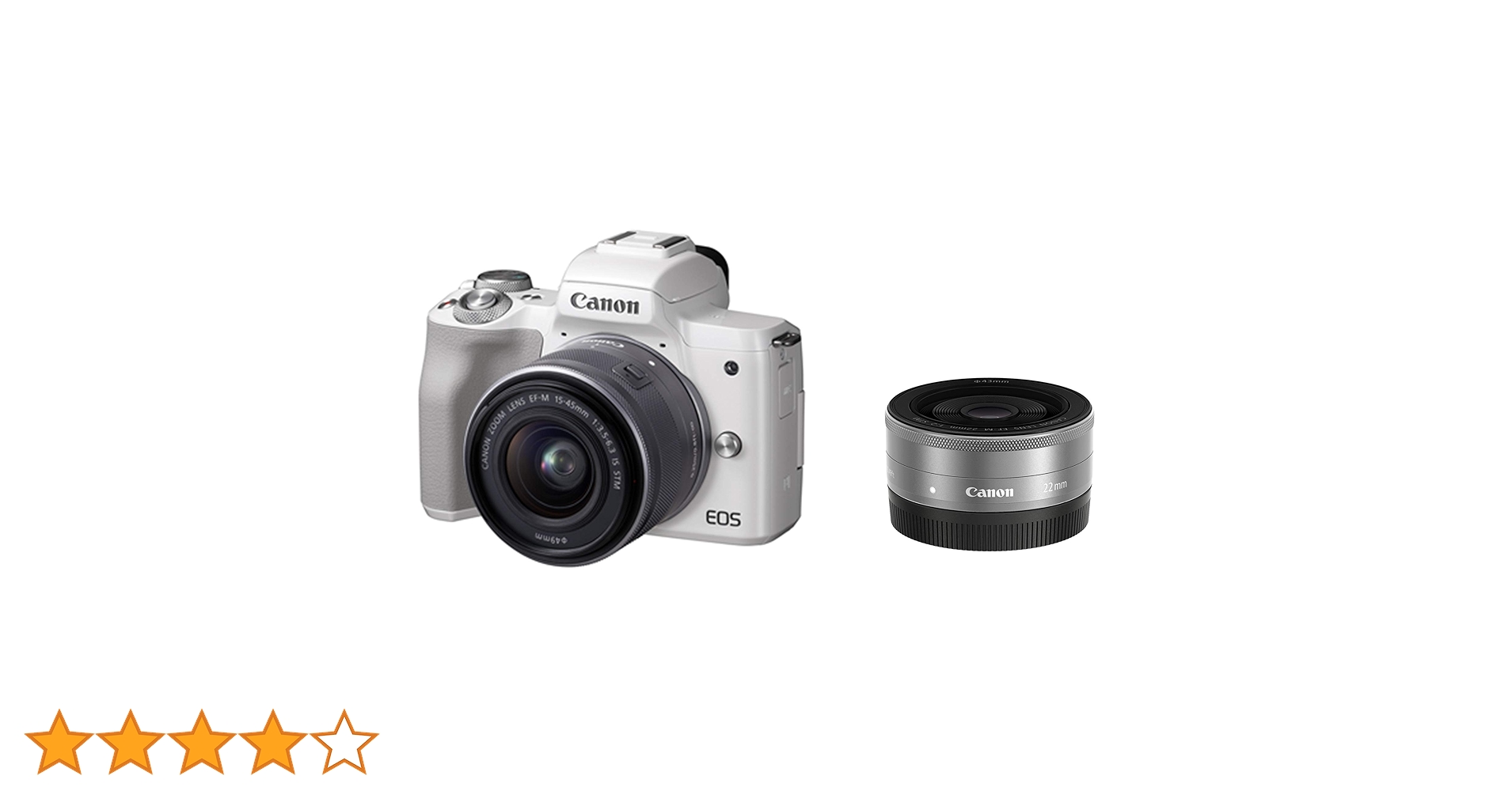 Canon EOS Kiss M ホワイト ダブルレンズキット wi-fi付き 格安レンタル】Canon EOS Kiss M2 ダブルズームキット ホワイト